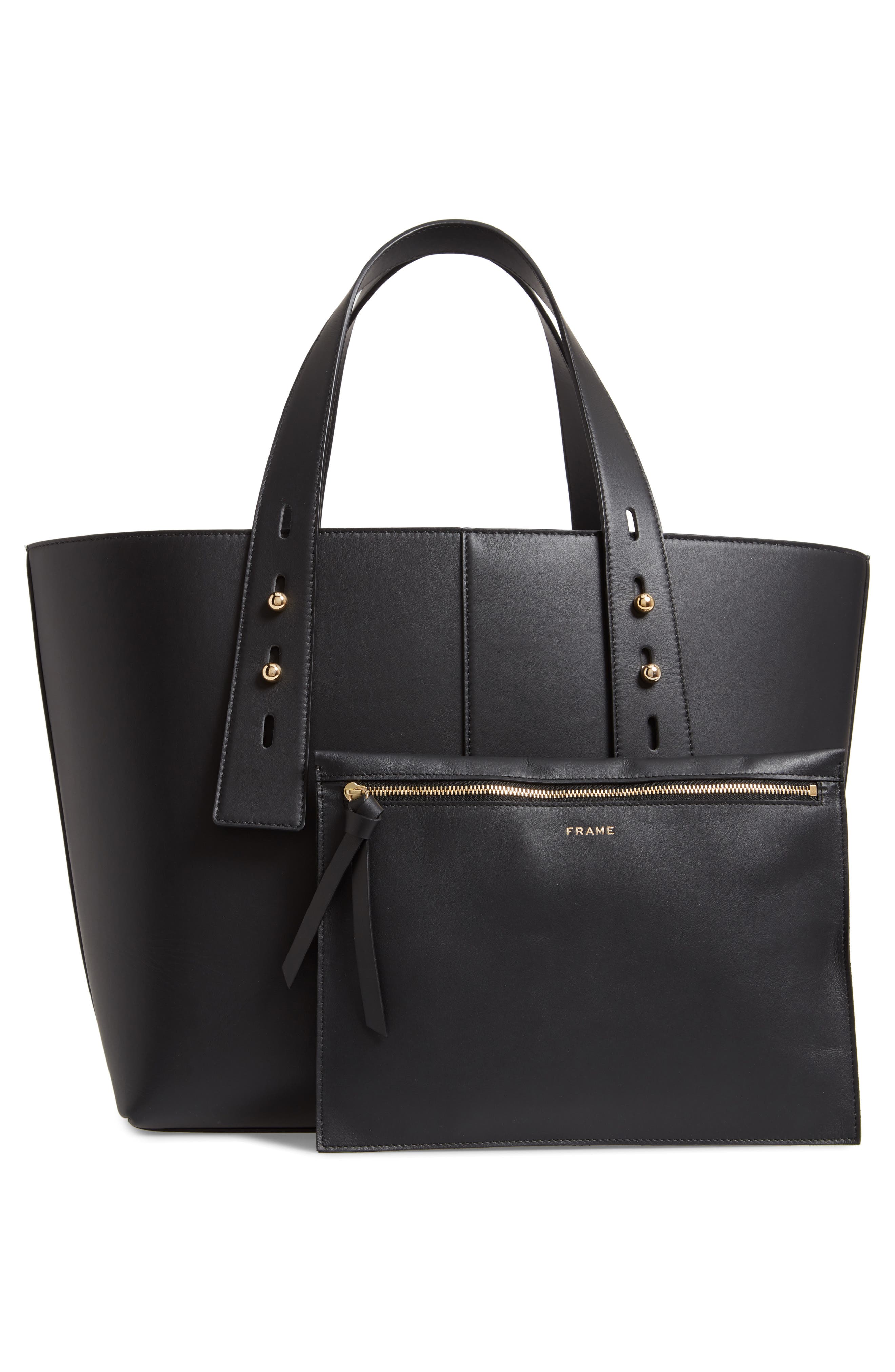 Les Second Medium Tote, Alternate, color, NOIR