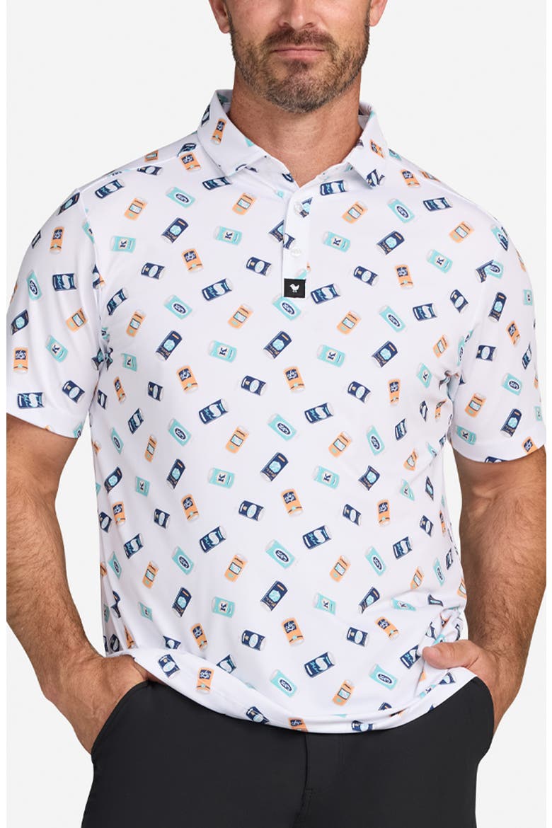 Core Crushable Can Print Performance Golf Polo, Main, color, CRUSHABLE
