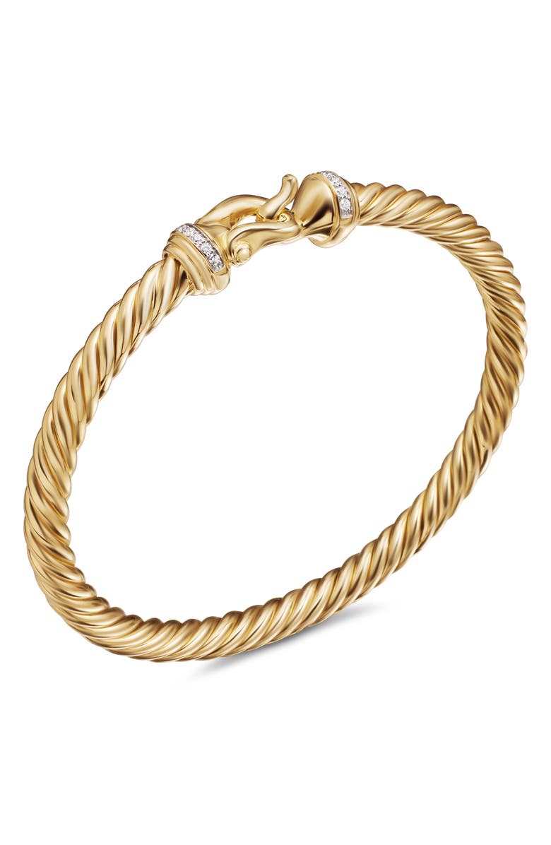 David Yurman Cable Buckle Bracelet with Diamonds, Alternate, color, 