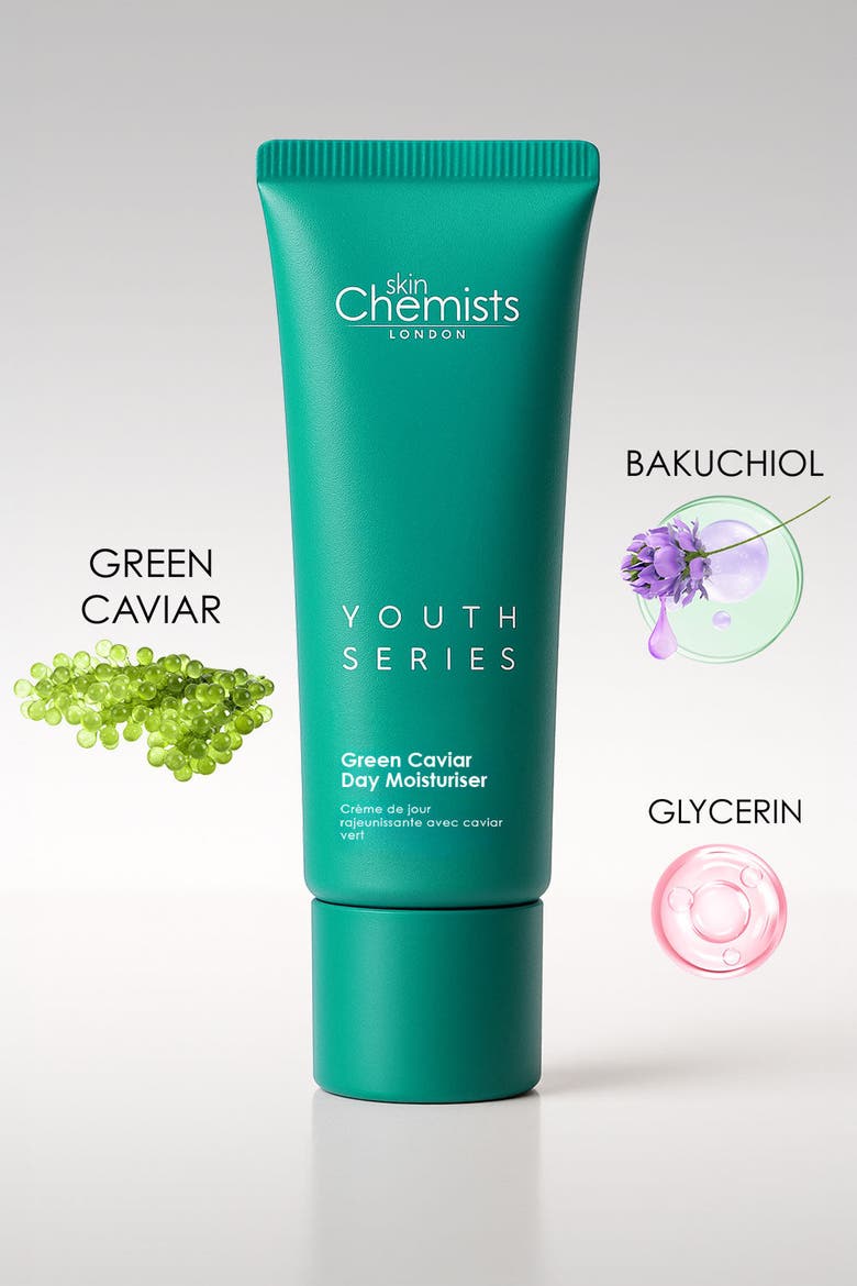 Youth Series Green Caviar Day Moisturizer 30ml for Fine Lines & Wrinkles, Anti-Aging, Alternate, color, White