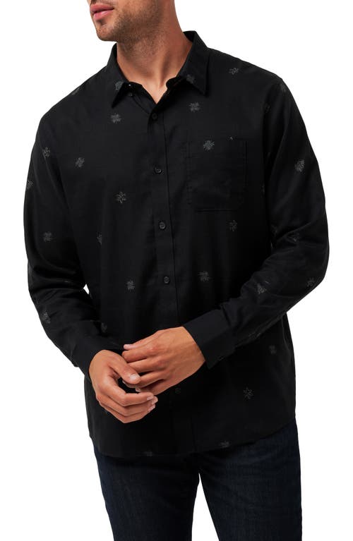 TravisMathew Strong Ties Button-Up Shirt in Black 