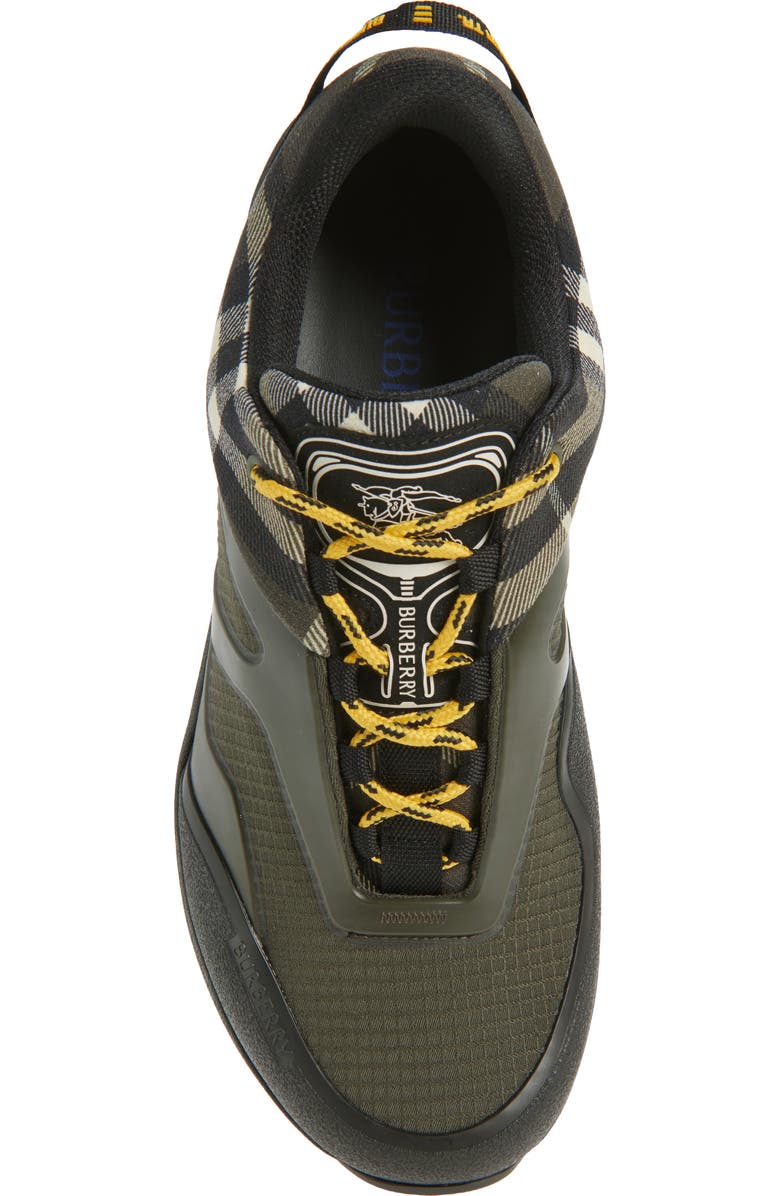 Burberry Check & Mesh Discover Sneaker, Alternate, color, Thicket/ Thicket Ip C