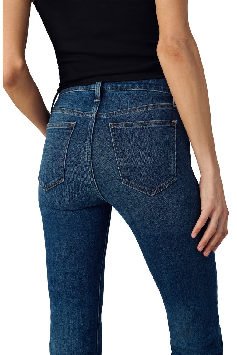 The Callie Raw Hem High Waist Crop Bootcut Jeans, Alternate, color, OVATION