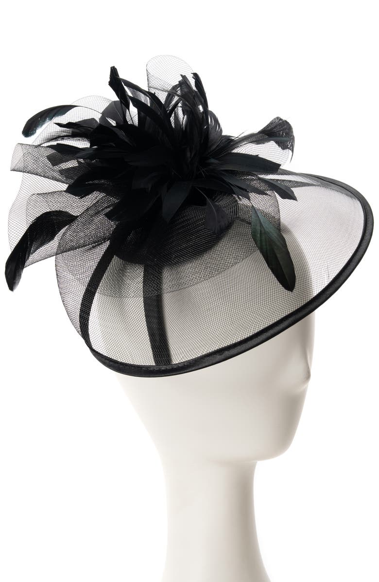 Collection XIIX Net & Feather Fascinator, Alternate, color, 