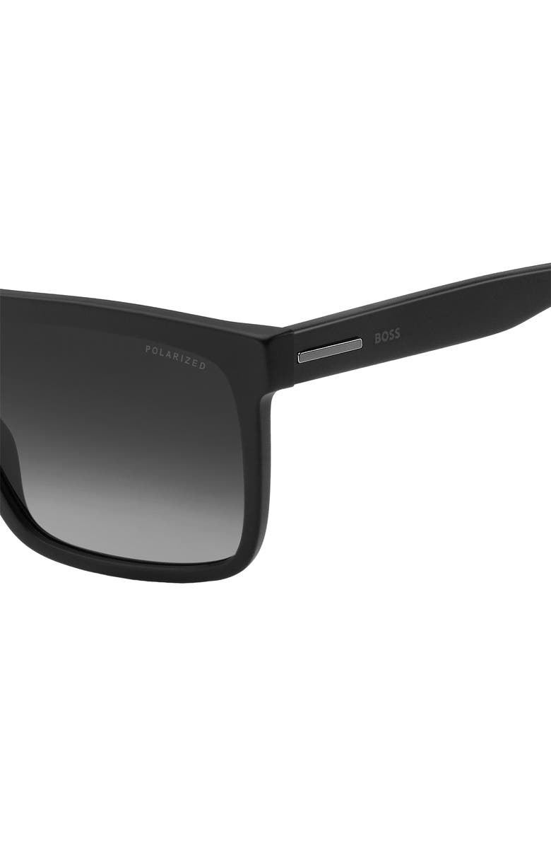 BOSS 59mm Polarized Rectangular Sunglasses, Alternate, color, 