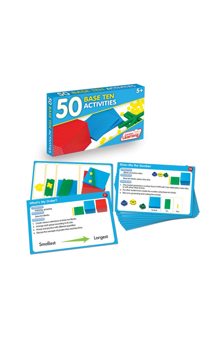 Junior Learning 50 Base Ten Activities, Alternate, color, Multicolored