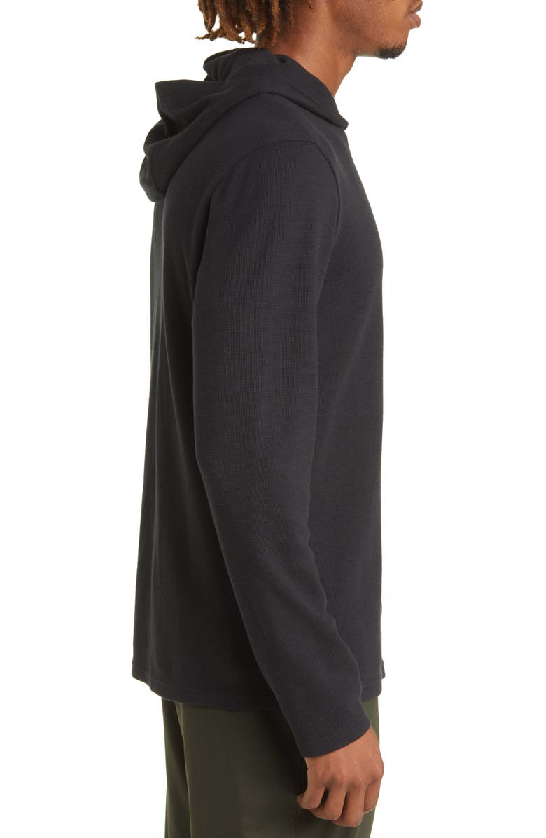 Zella Fireside Waffle Knit Hoodie, Alternate, color, 