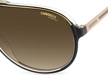 63mm Polarized Aviator Sunglasses