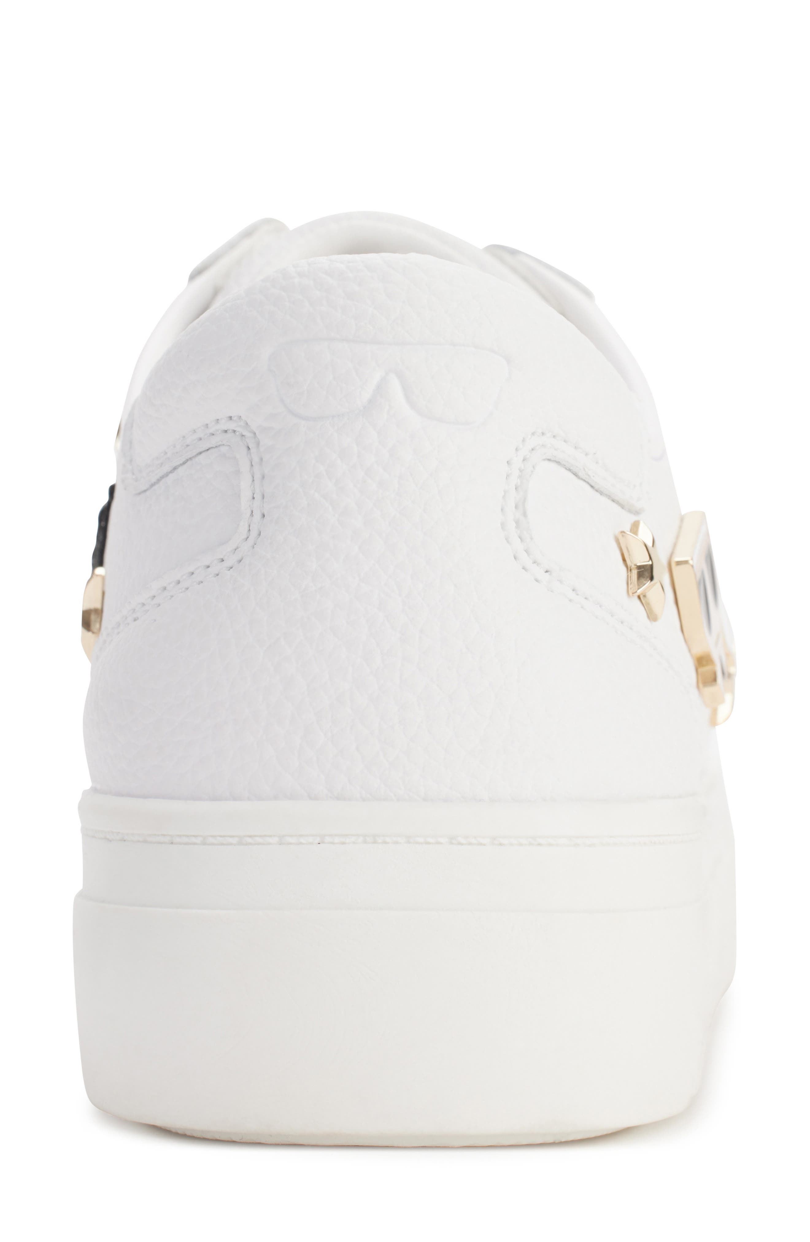 KARL LAGERFELD PARIS Caitie Slip-On Sneaker, Alternate, color, Bright White