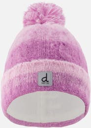 Deux par Deux Cable-Knit Fleece-Lined Folded Cuff Hat with Pompom