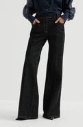 Brunello Cucinelli Comfort no-fade denim flared trousers with monili
