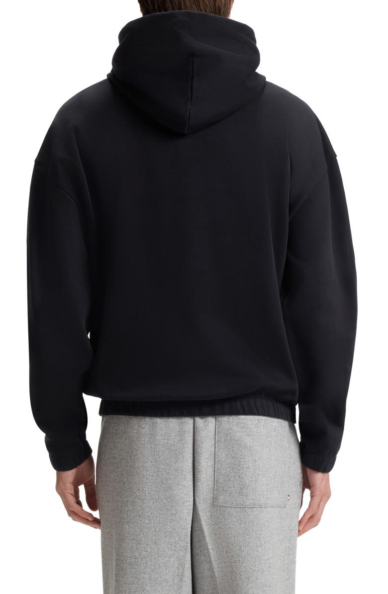 BOSS Stevens Cotton Pullover Hoodie, Alternate, color, Black