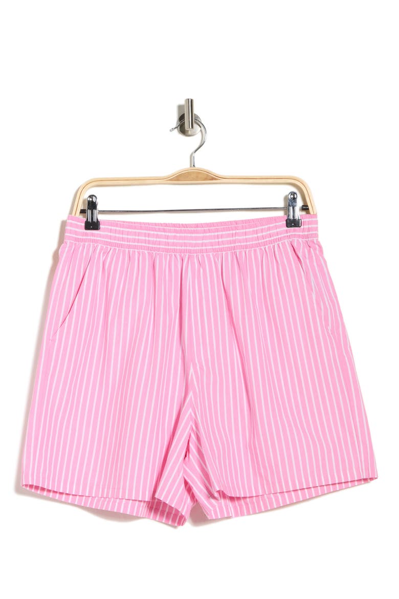 Stripe Cotton Poplin Boxer Shorts, Alternate, color, PINK / WHITE STRIPE