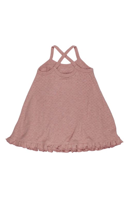 L'ovedbaby Organic Cotton Pointelle Sundress In Pink