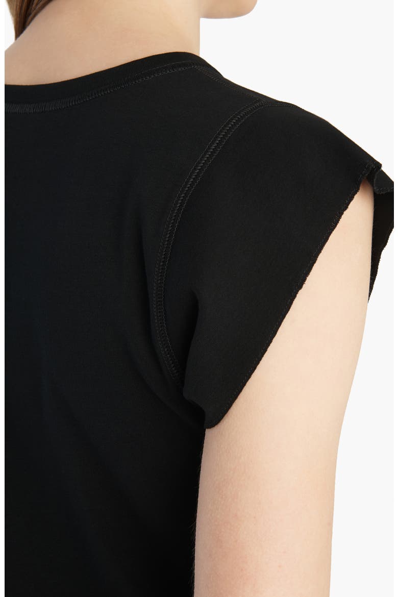 Angel Cotton Rib Top, Alternate, color, BLACK