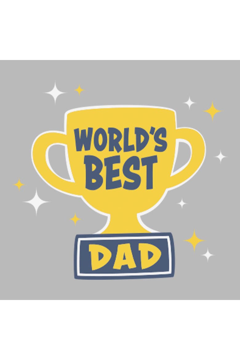 Men's Lost Gods Trophy World's Best Dad  Graphic T-Shirt, Alternate, color, Sport Grey