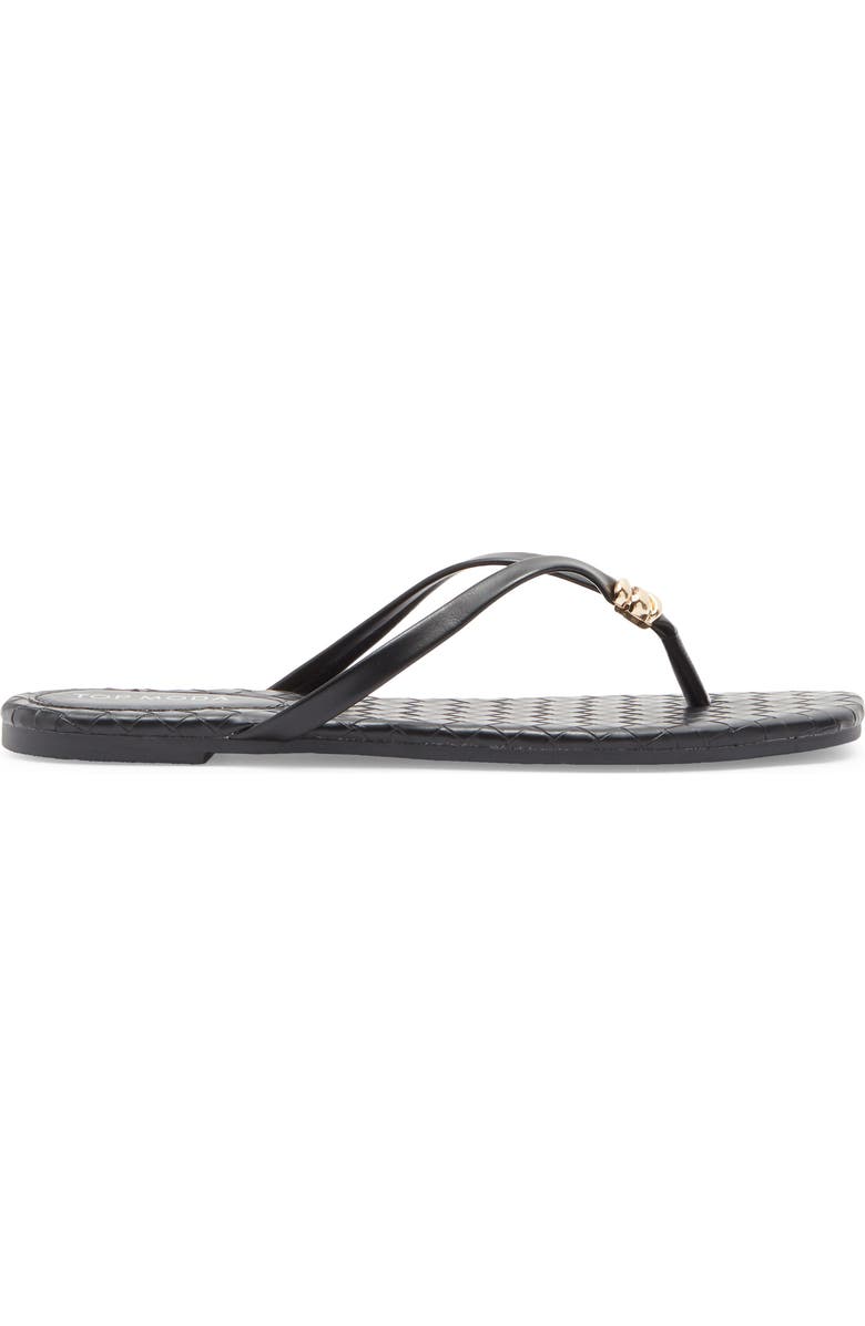 TOP MODA Priscilla Flip Flop, Alternate, color, Black Pu