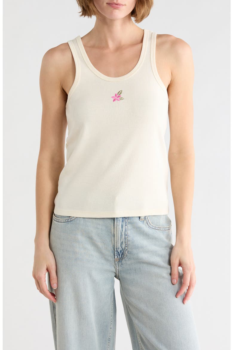 Mini Motif Tank Top, Main, color, SALT CRYSTAL