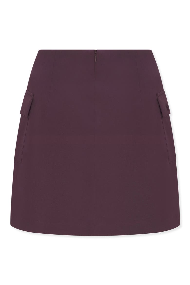 Sabrina Performance Miniskirt, Alternate, color, VAMP BURGUNDY