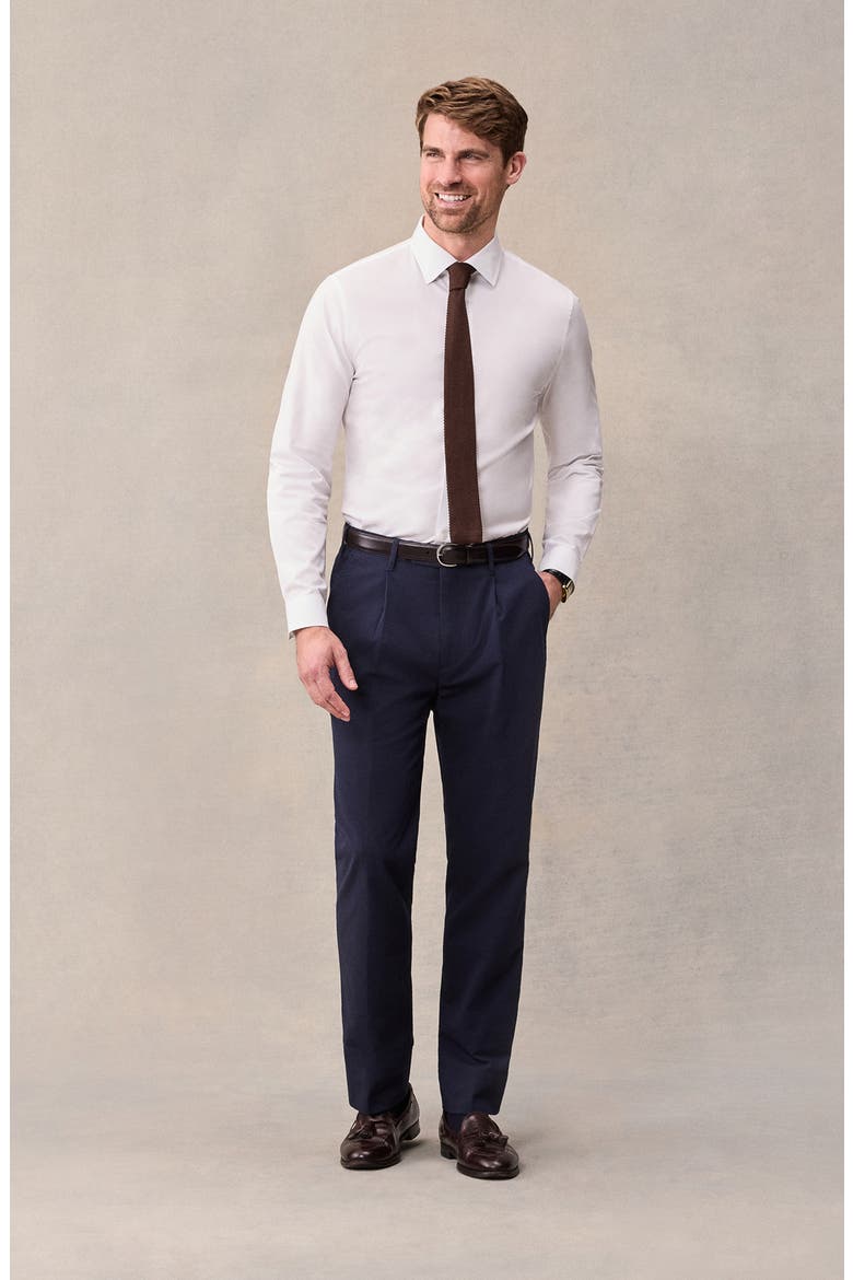 Seersucker Regular Fit Suit Pants, Alternate, color, Navy