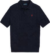 Polo Ralph Lauren Cable Short Sleeve Polo Sweater