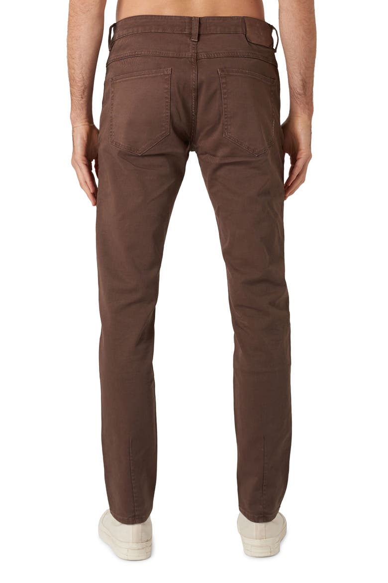 Lou Slim Fit Twill Jeans, Alternate, color, BROWN