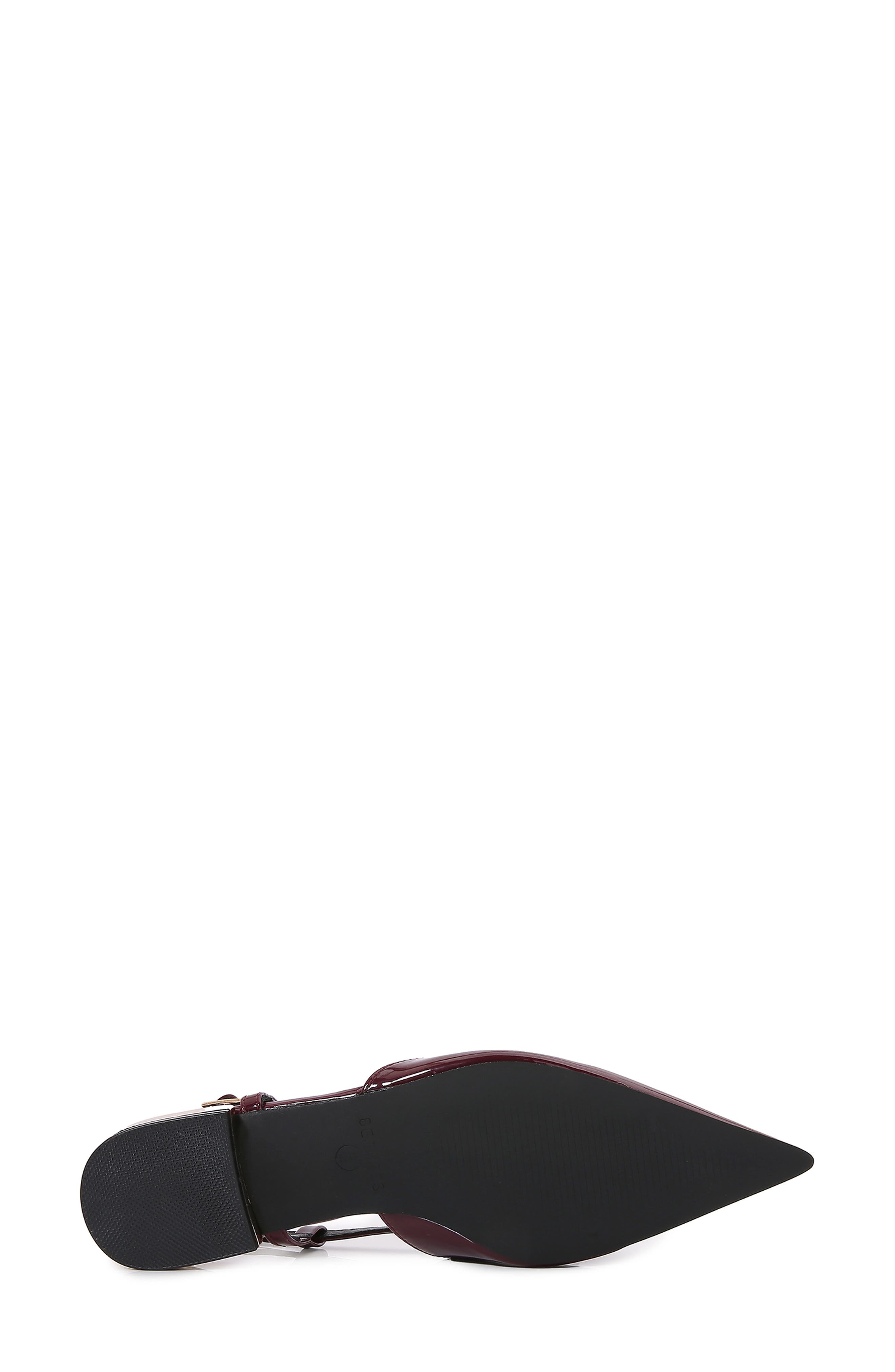 Cass Pointed Toe Flat, Alternate, color, BURGUNDY