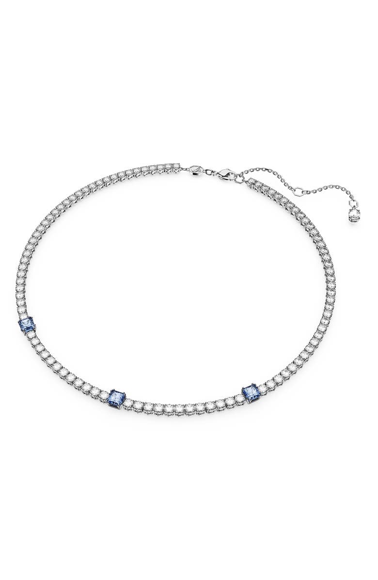 Swarovski Matrix Tennis Necklace, Alternate, color, 