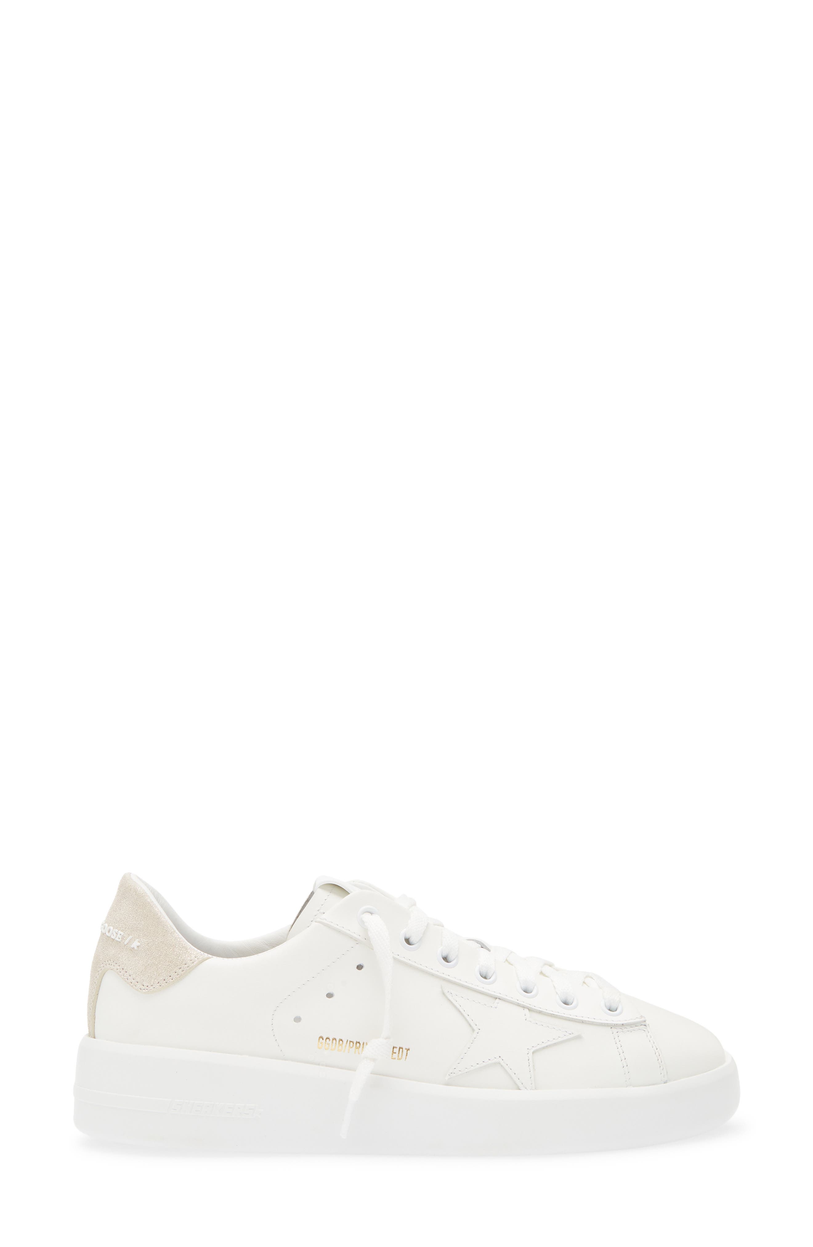 Golden Goose Purestar Low Top Sneaker, Alternate, color, White/ Platinum