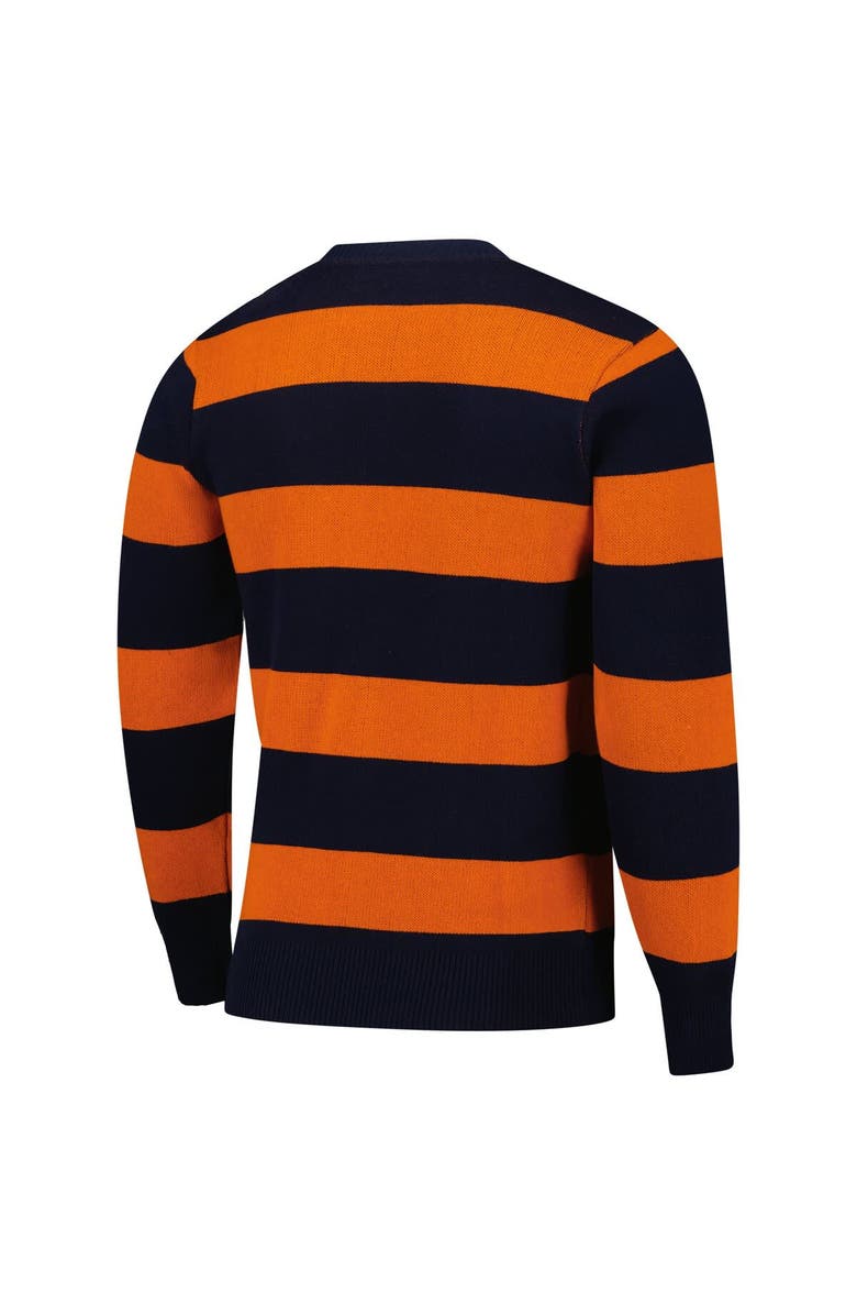 Uscape Apparel Unisex Uscape Apparel Navy/Orange Auburn Tigers Renew Knit Vintage Pullover Sweater, Alternate, color, Navy