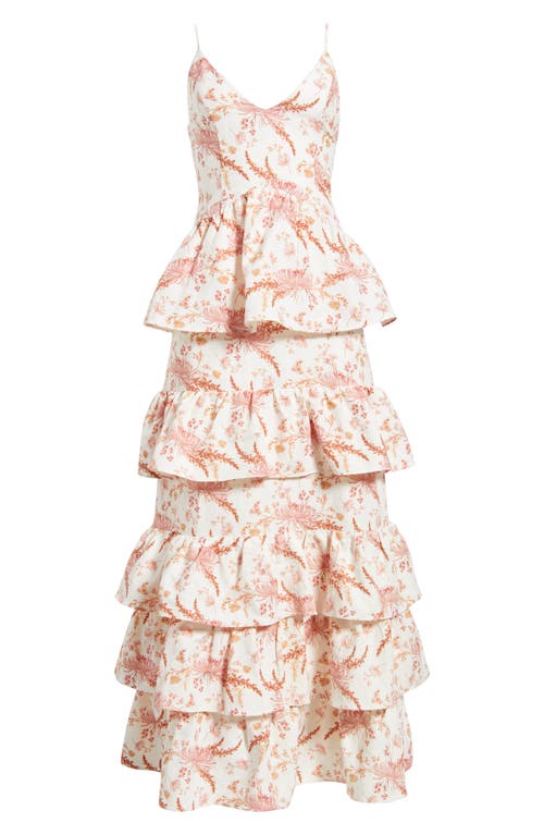 Sonya Moda Amara Tiered Maxi Dress In Wild Meadow