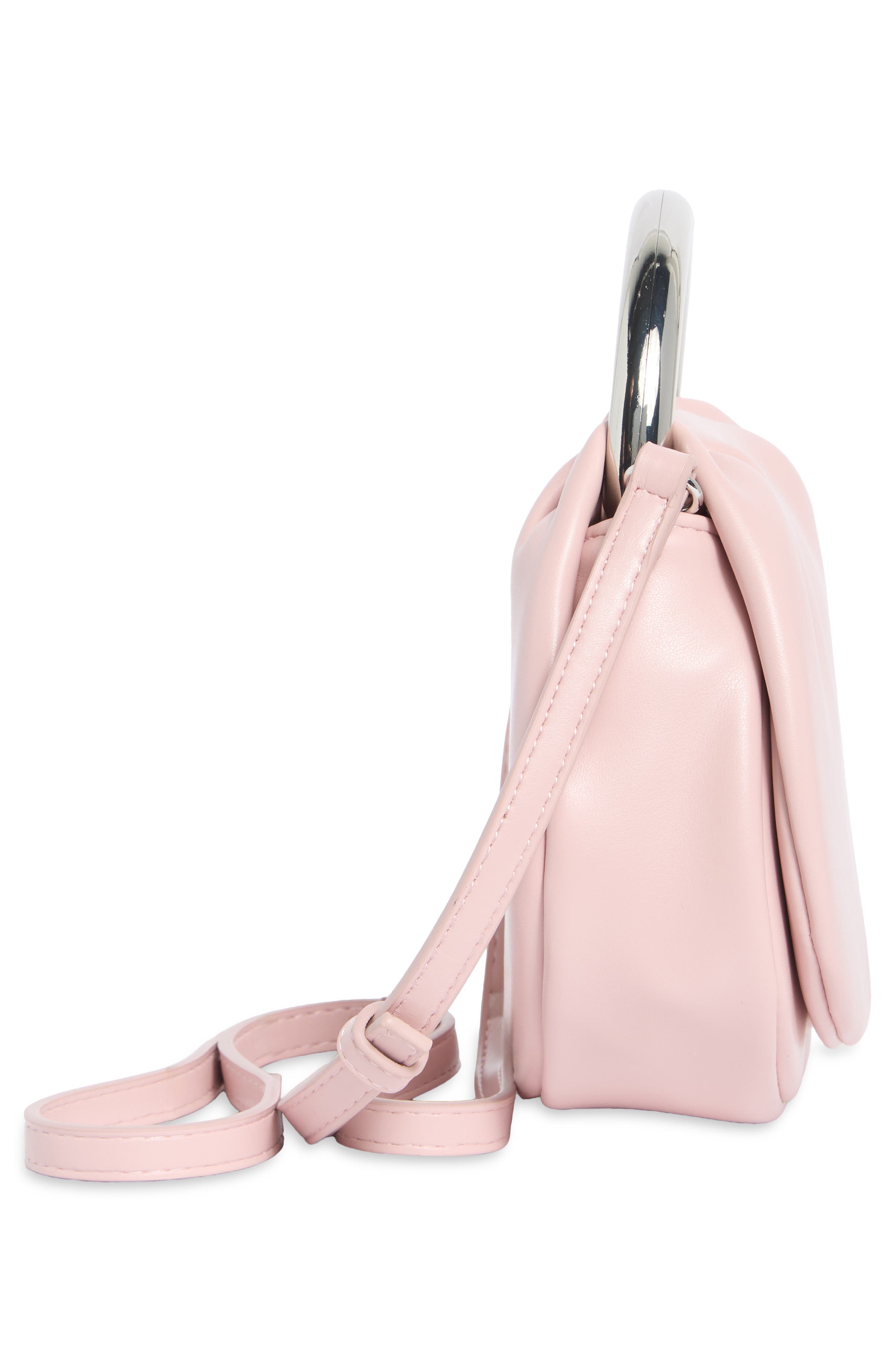 Statement Hardware Clutch, Alternate, color, ROSE