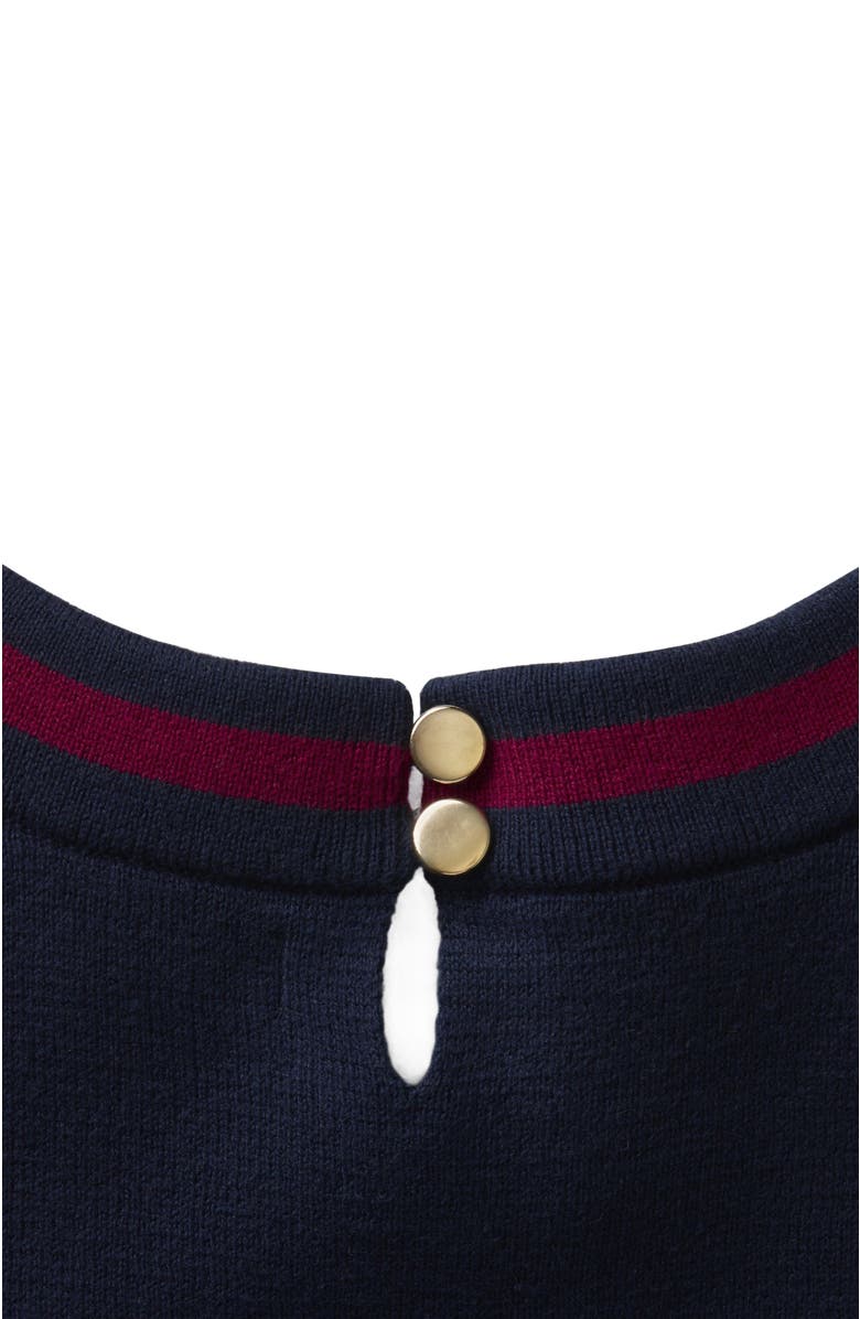 Hope & Henry Baby Girls' Organic Milano Tipped Sweater Dress, Infant, Alternate, color, 