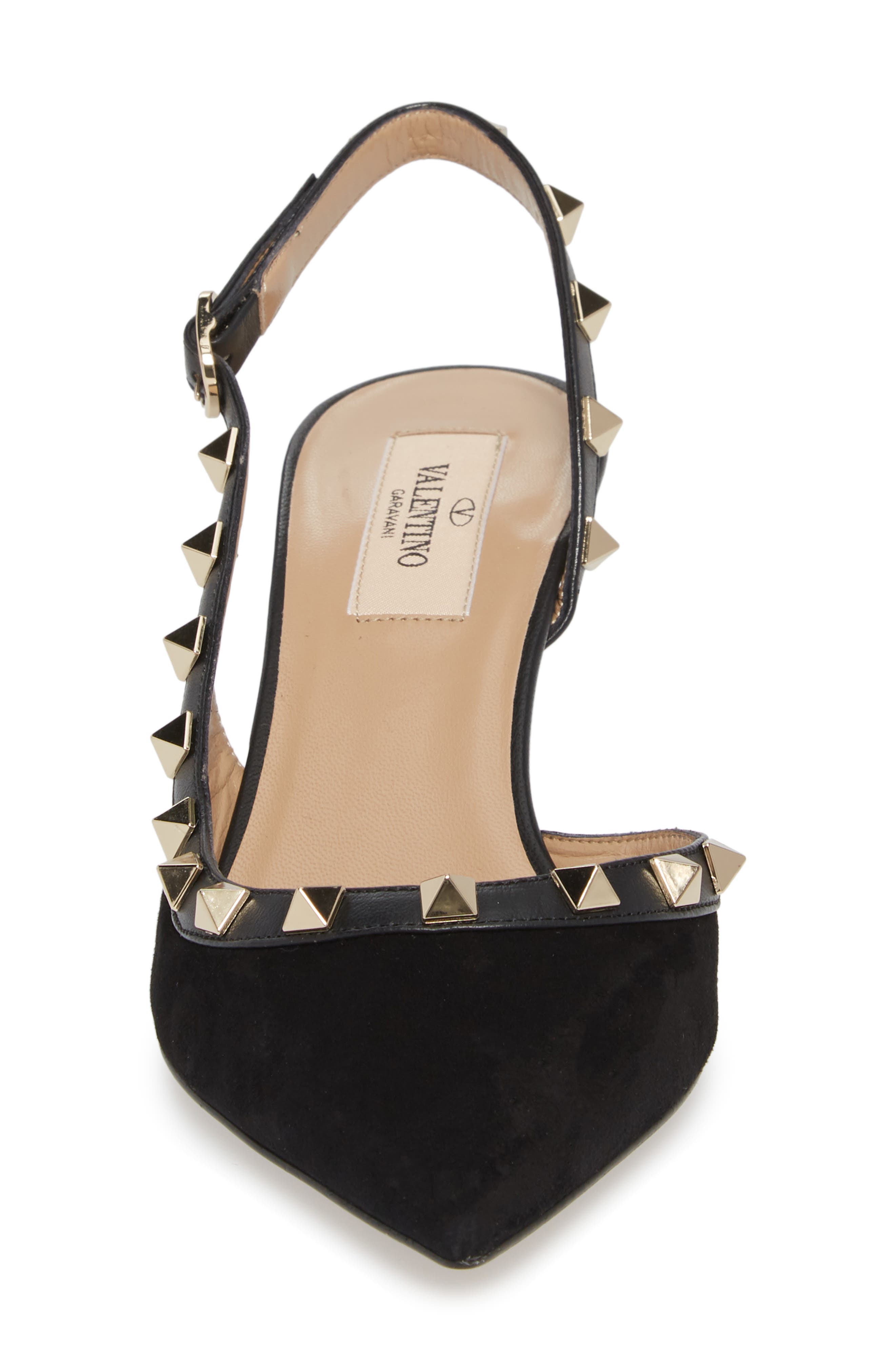 Valentino Garavani Rockstud Slingback Pump, Alternate, color, 