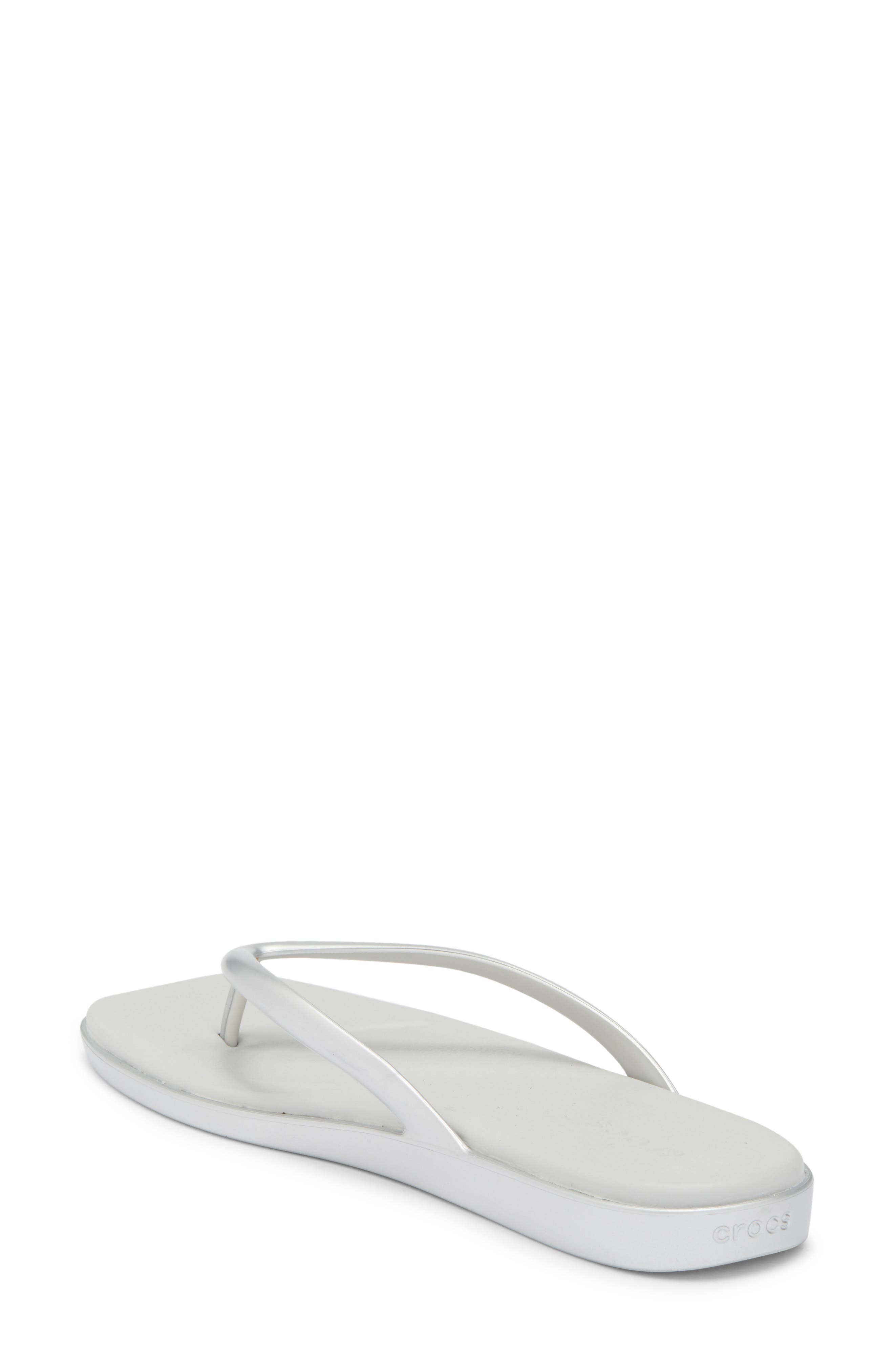CROCS Miami Thong Flip Flop, Alternate, color, Silver