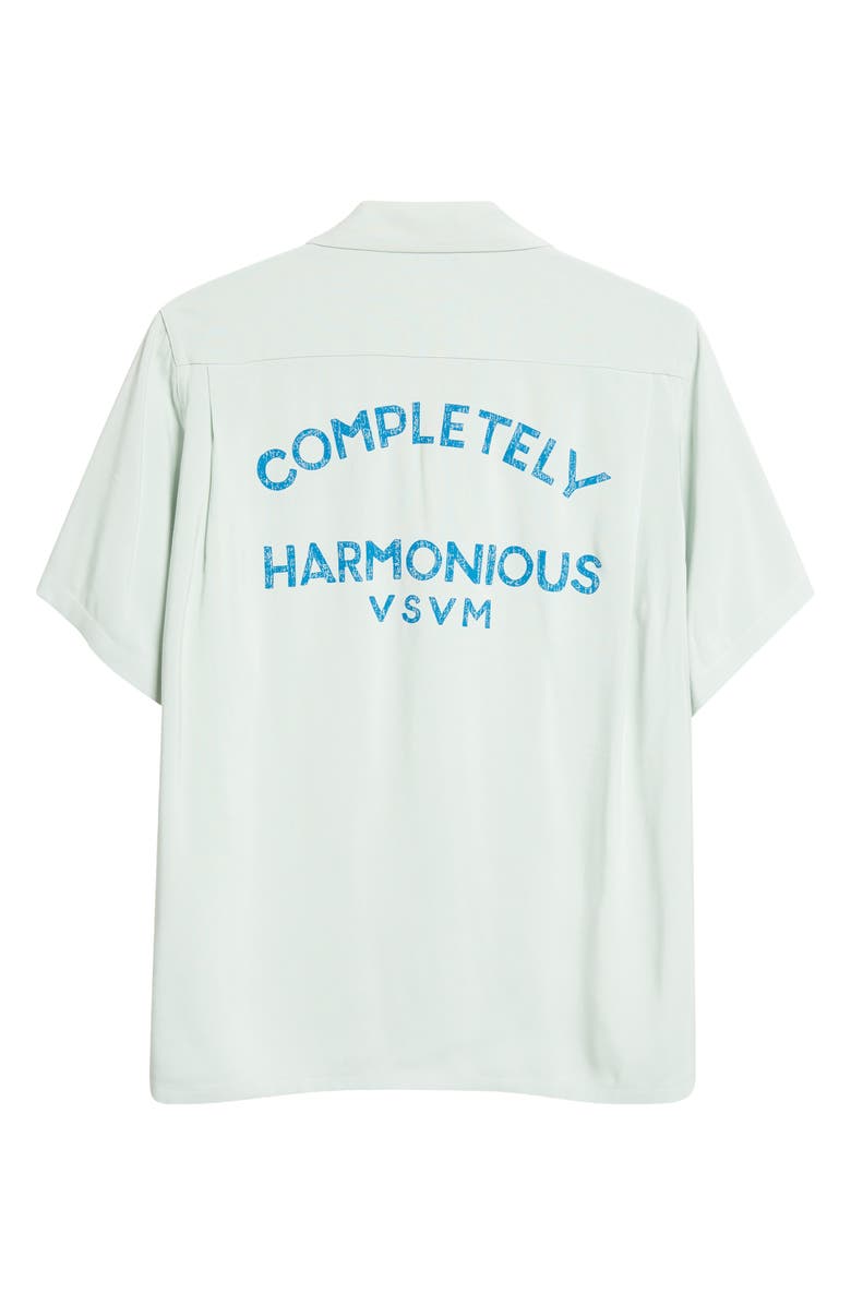 VISVIM Judd Embroidered Graphic Camp Shirt, Alternate, color, Green