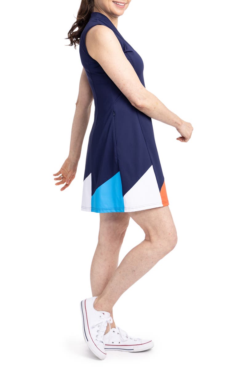 KINONA Helping Wind Sleeveless Dress, Alternate, color, Navy