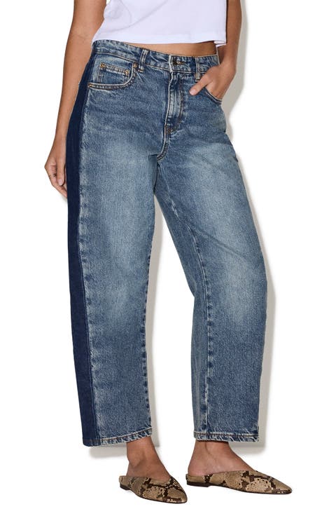 Lawrence High Waist Curved Leg Boyfriend Jeans