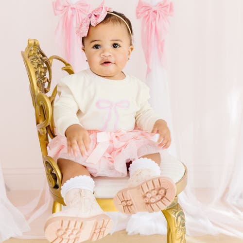Sweet Wink Ballet Bow Tiered Tutu In Ballet Pink