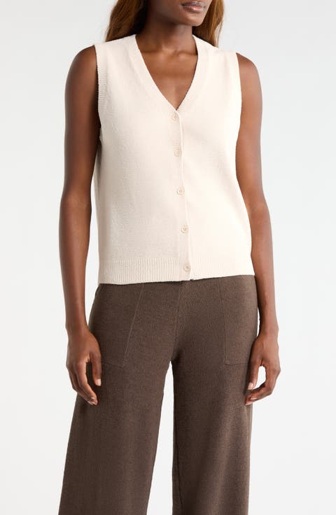 Kollyns Knit Button-Up Vest (Regular & Plus Size)