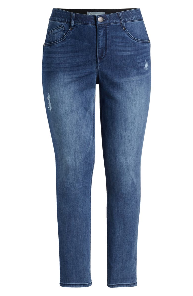 Wit & Wisdom 'Ab'Solution High Waist Ankle Slim Straight Leg Jeans, Alternate, color,