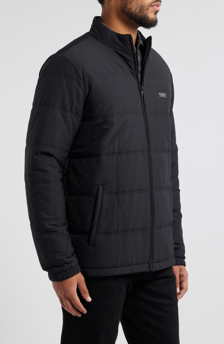 TravisMathew Palisades Nylon Puffer Jacket, Alternate, color, Black