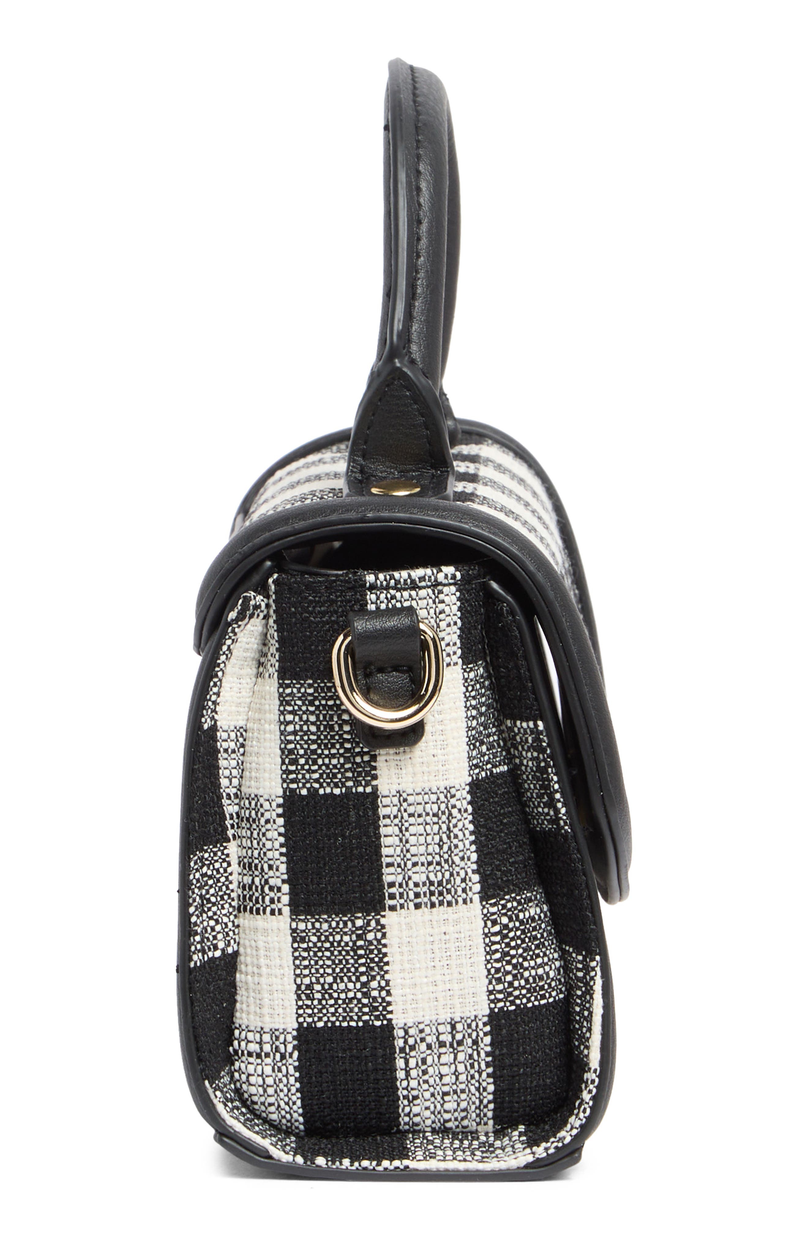 Madden Girl Tweed Top Handle Bag, Alternate, color, 