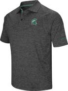COLOSSEUM Men's Colosseum Black Michigan State Spartans Big & Tall Down Swing Polo