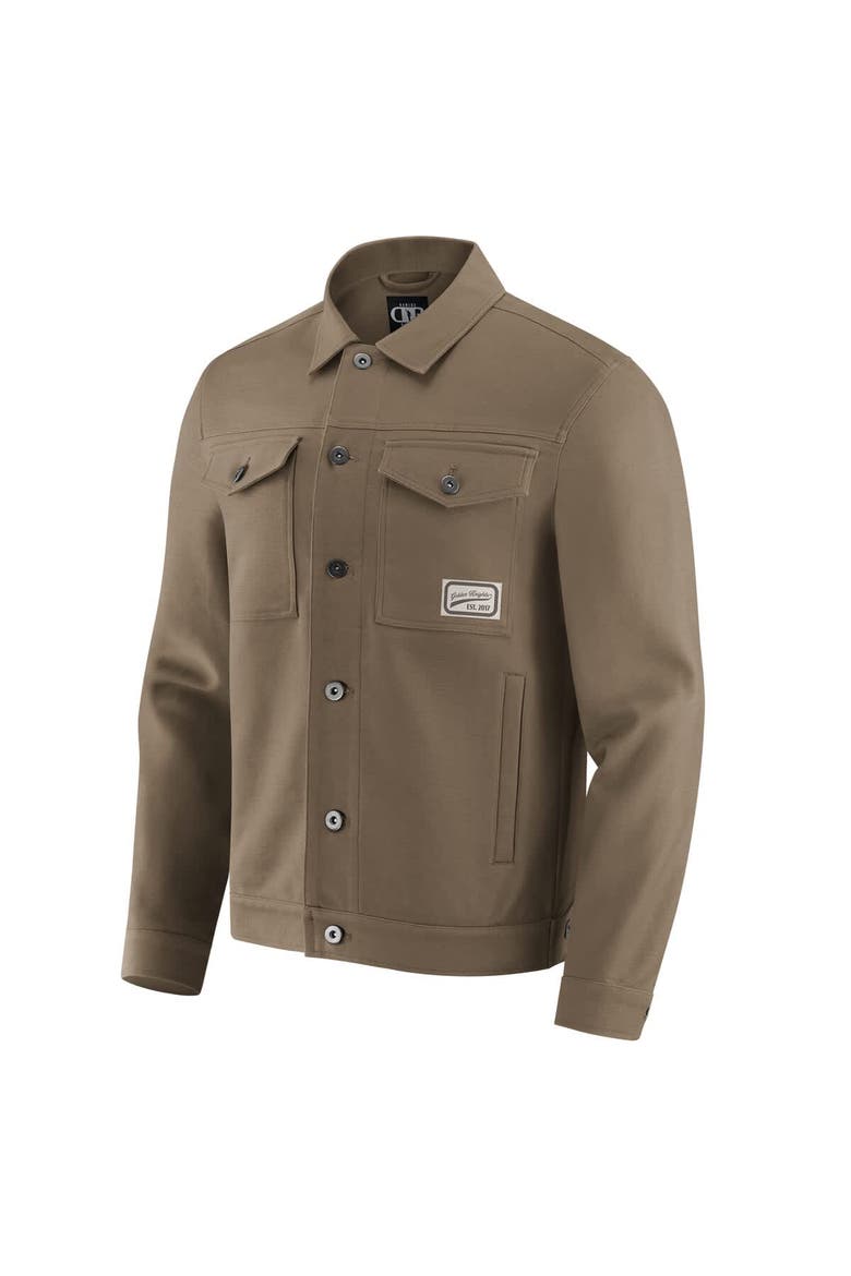 Men's Darius Rucker Collection by Fanatics Tan Vegas Golden Knights Trucker Full-Button Jacket, Alternate, color, Tan