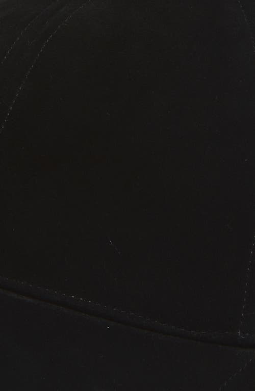 Rag & Bone Harlow Suede Baseball Cap In Black