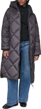 DKNY Diamond Quilted Maxi Puffer Jacket