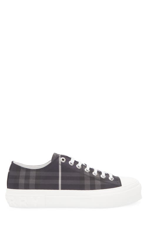 Burberry Jack Check Sneaker In Gray