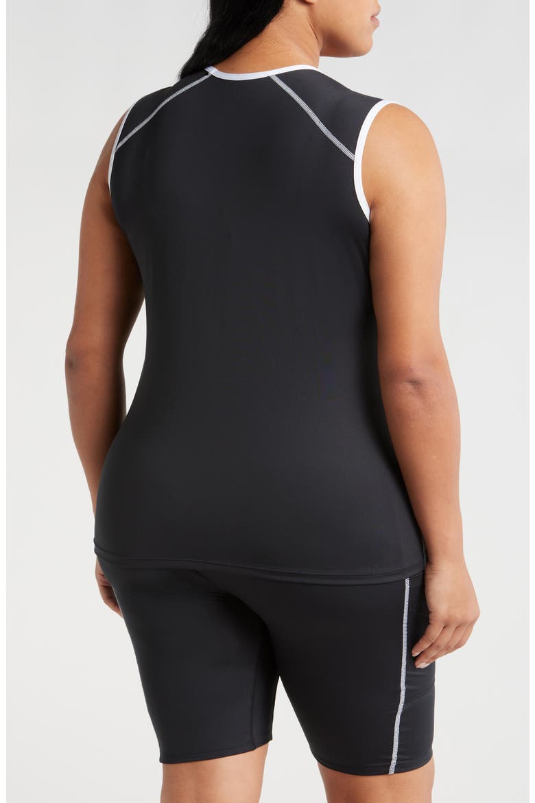 Swim Tank Top, Alternate, color, BLACK NOVELTY