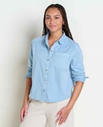 Toad & Co Women's Arroyo Twill Boxy Long Sleeve Shirt